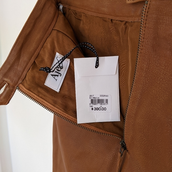SOLD Aje Shrimpton Mini leather skirt size 12 BNWT - Picture 10 of 10